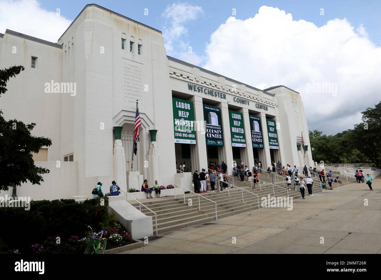 An exterior view of the Westchester County Center, home of the New York ...