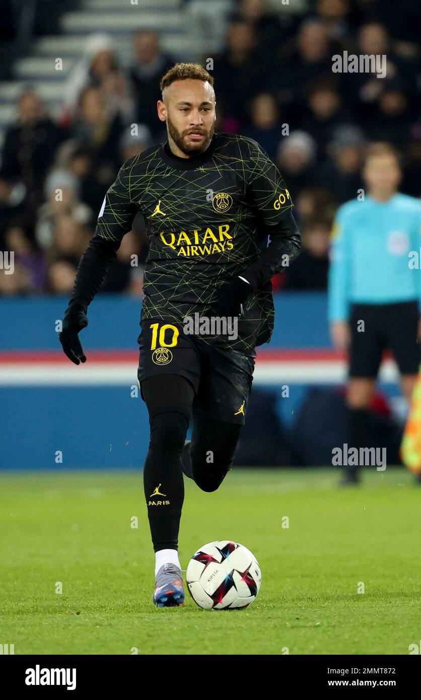 Paris, France. 29th Jan, 2023. Neymar Jr of PSG during the French