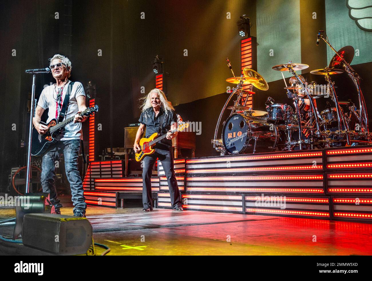 The American iconic rock band REO Speedwagon with lead vocalist and