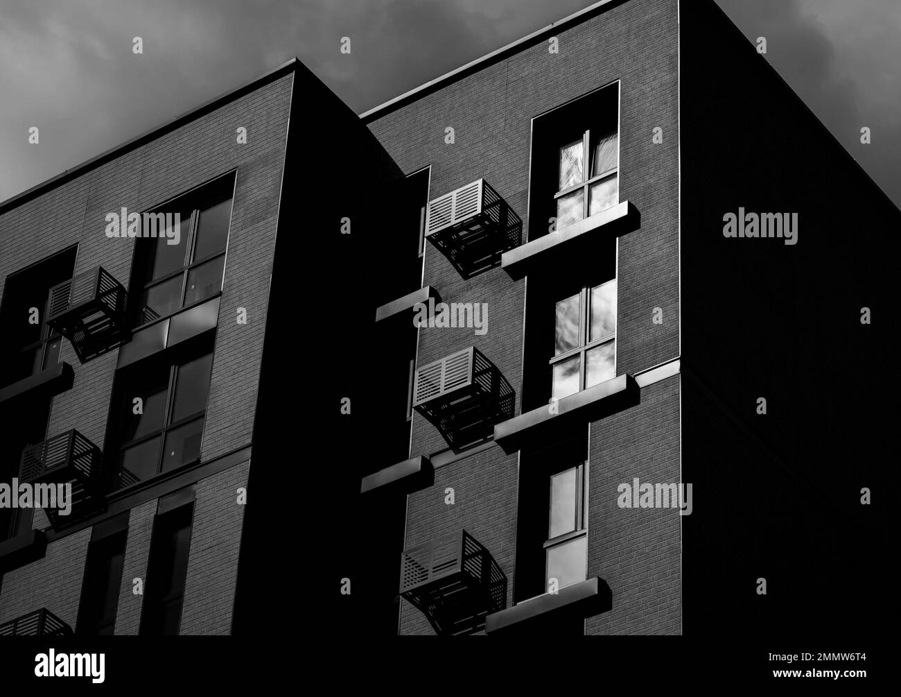 modern brick building. office architecture Stock Photo - Alamy