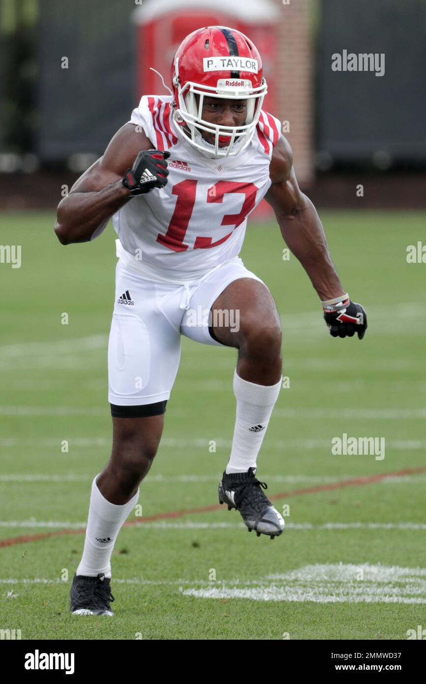 Rutgers wide receiver wide receiver Prince Taylor works out during NCAA  college football training camp, Friday, Aug. 3, 2018, in Piscataway, N.J.  (AP Photo/Julio Cortez Stock Photo - Alamy
