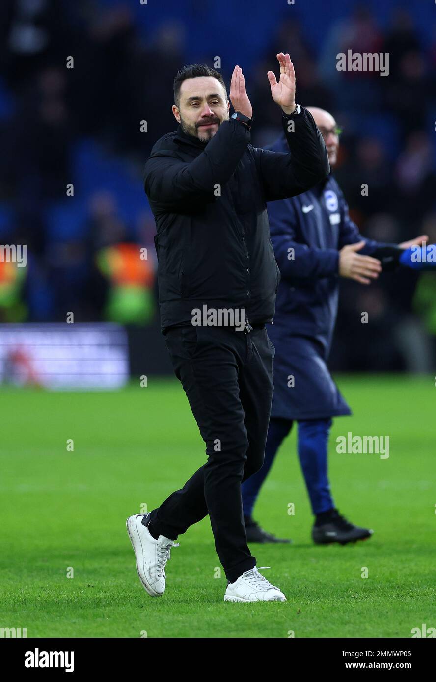 Brighton and Hove, England, 29th January 2023. Roberto De Zerbi Manager of Brighton during the The FA Cup match at the AMEX Stadium, Brighton and Hove. Picture credit should read: David Klein / Sportimage Stock Photo