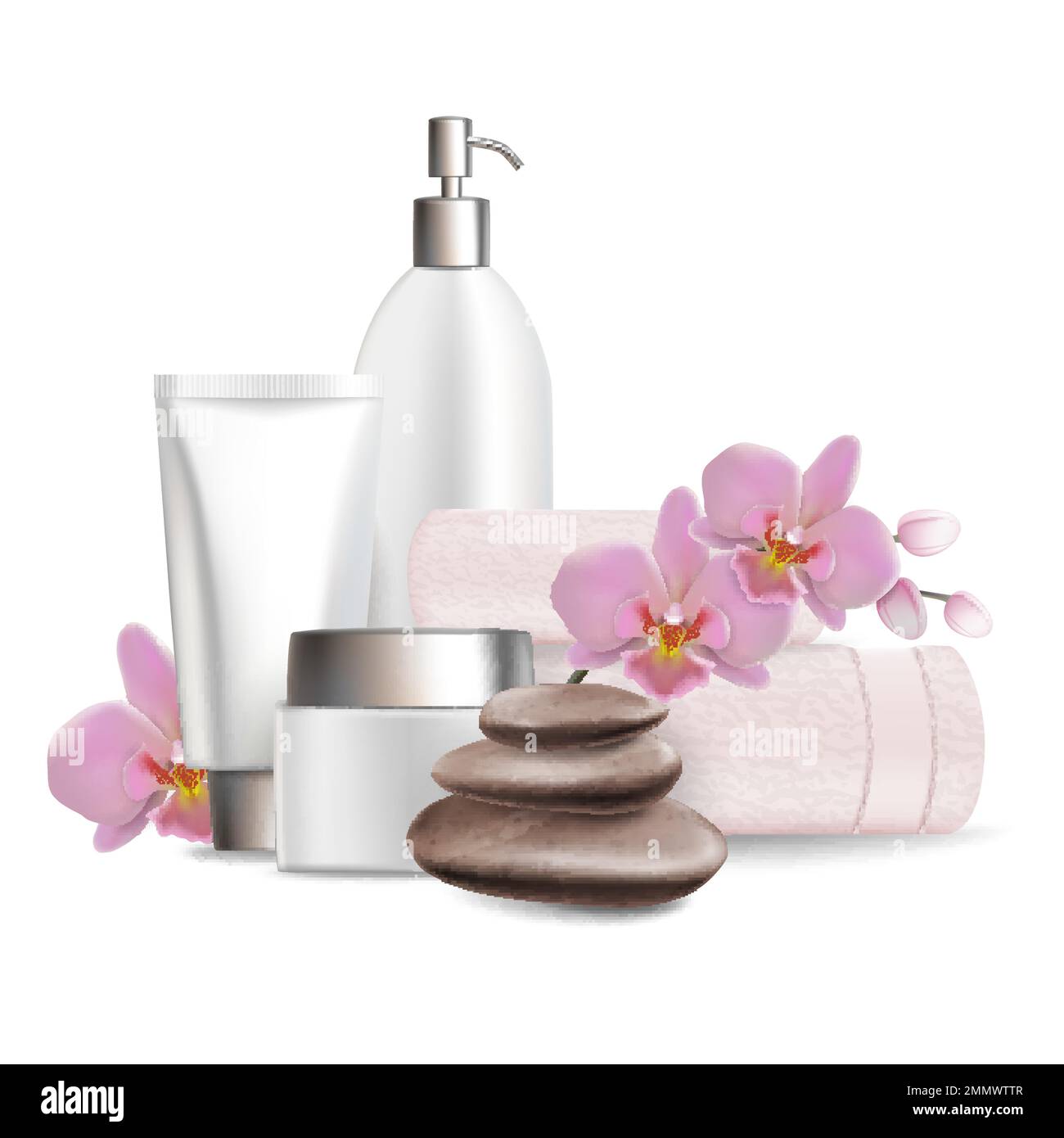 Wellness and spa salon services, vector illustration Stock Vector