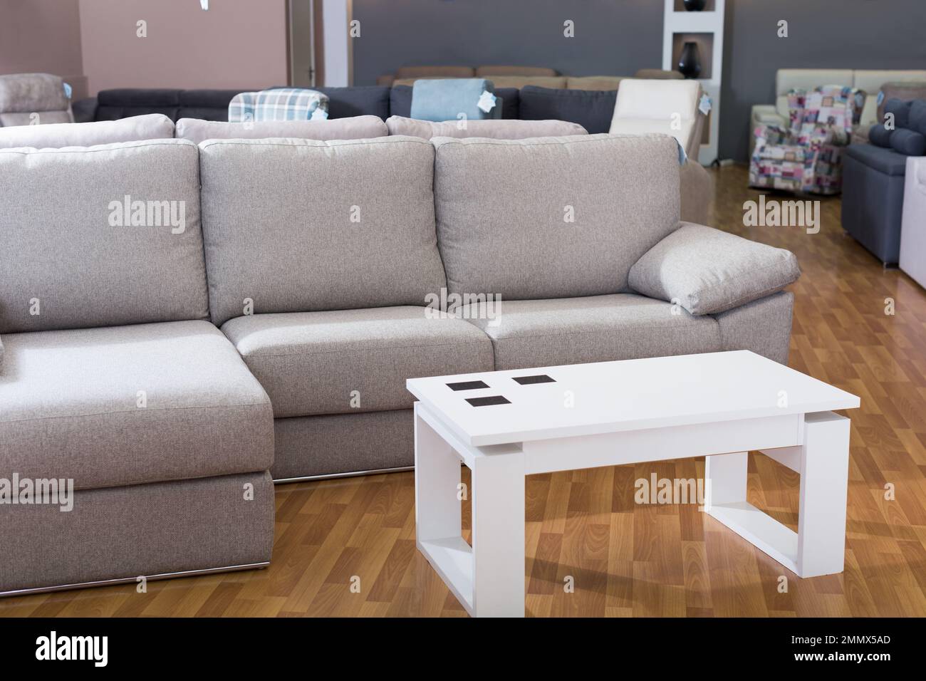 Interior of furniture salon Stock Photo Alamy