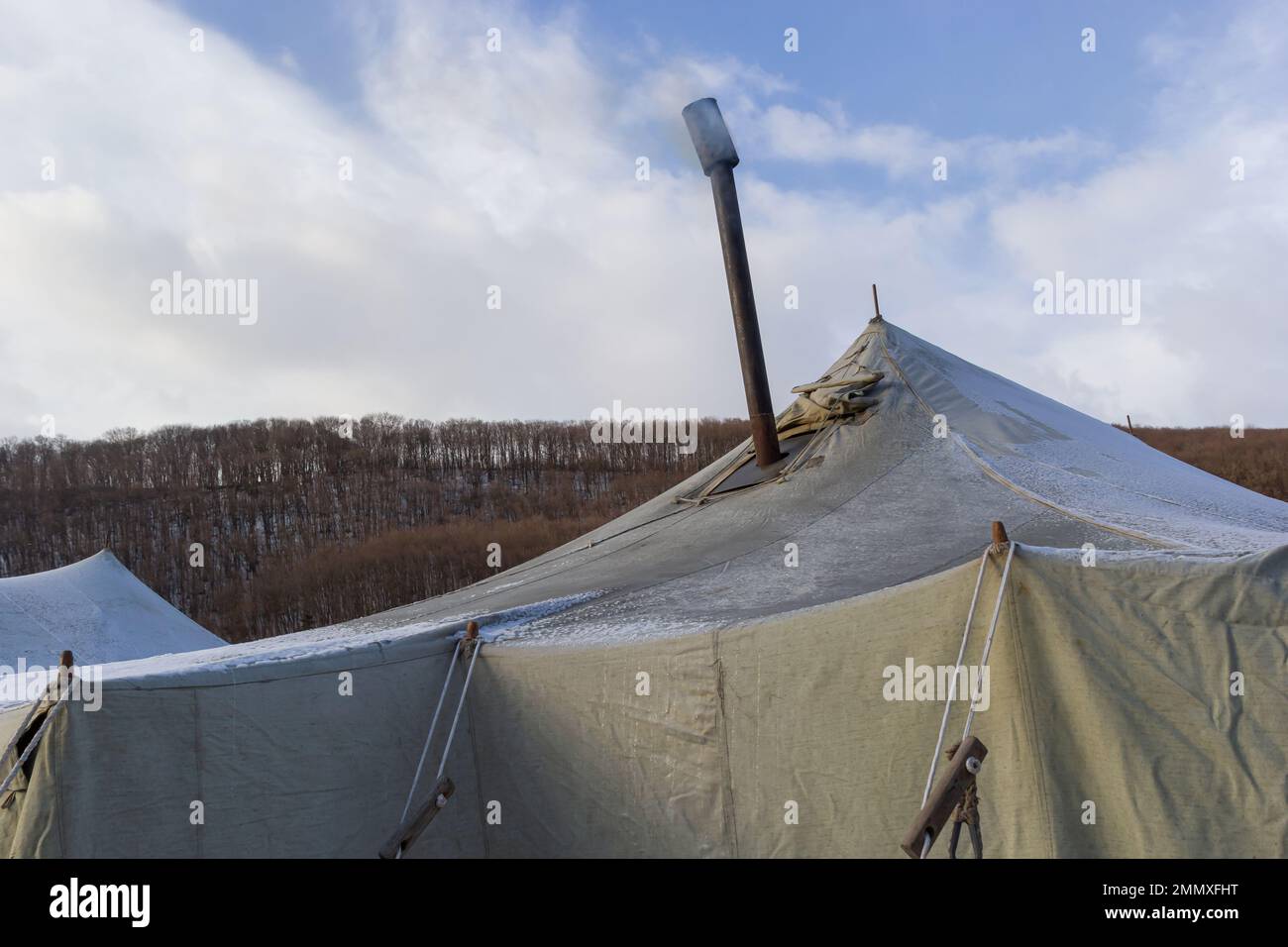 Military tent background window hi-res stock photography and images - Alamy