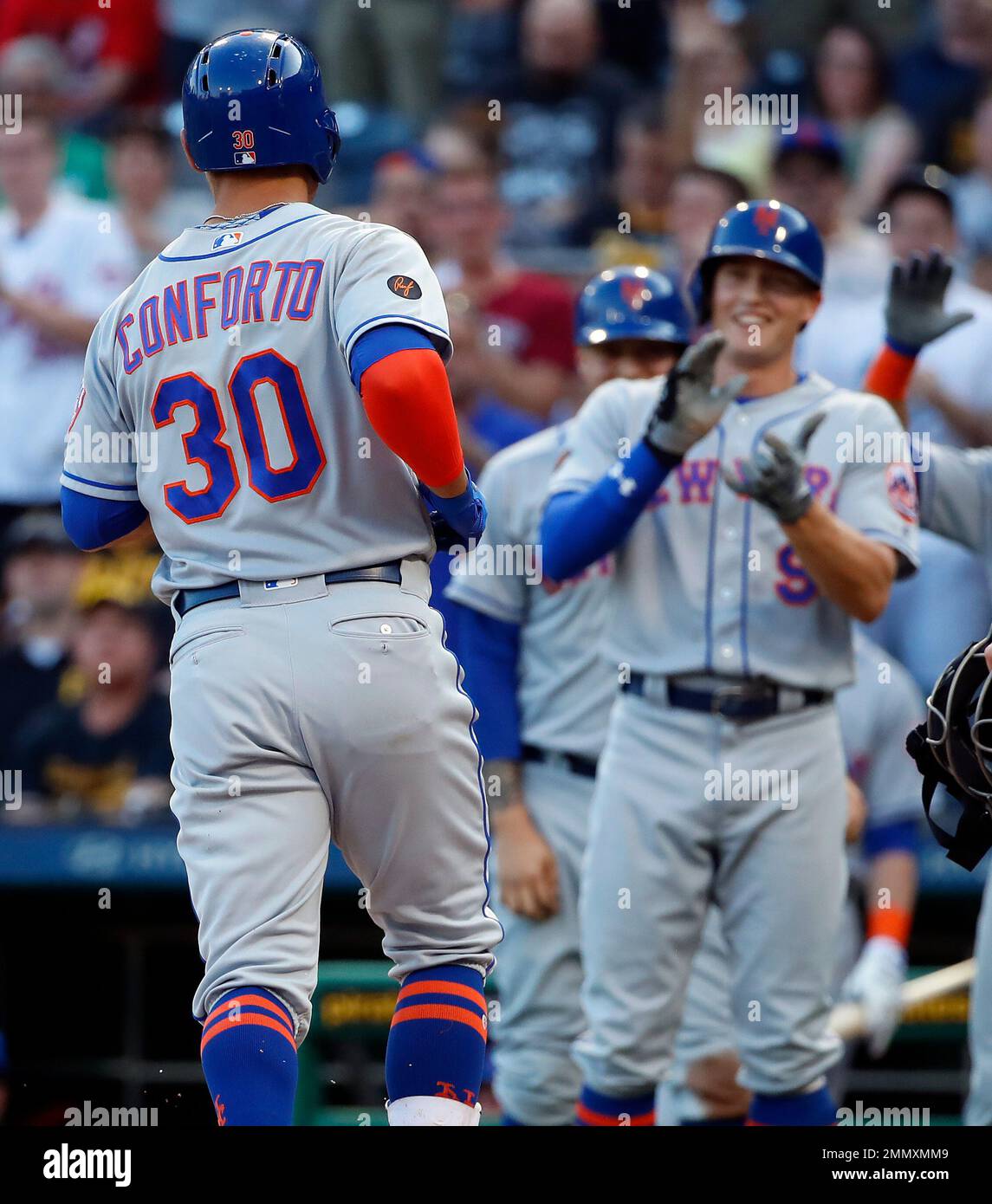 Brooklyn Cyclones Michael Conforto is comes off field vs