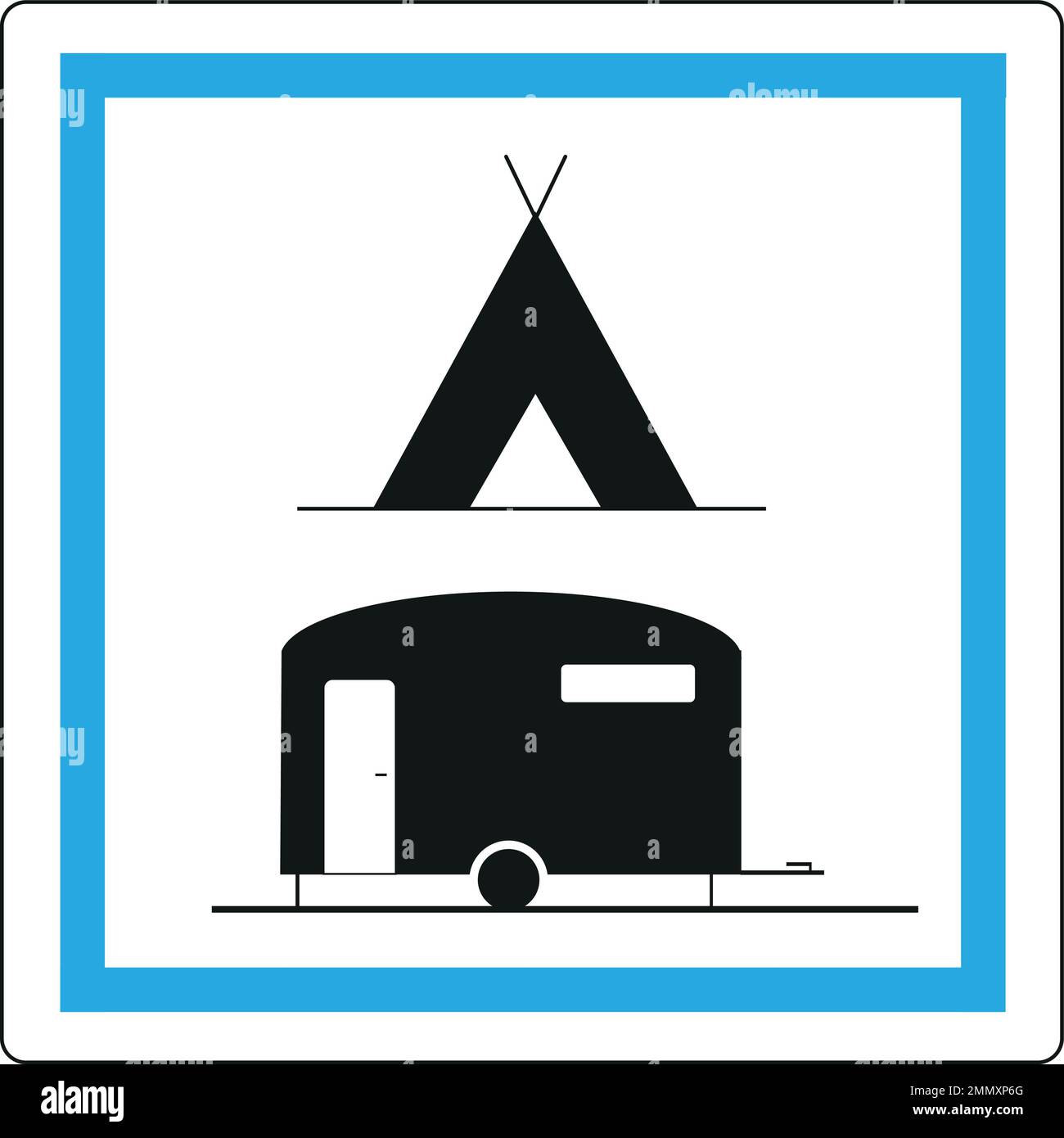 Campsite home panel Stock Vector Image & Art - Alamy