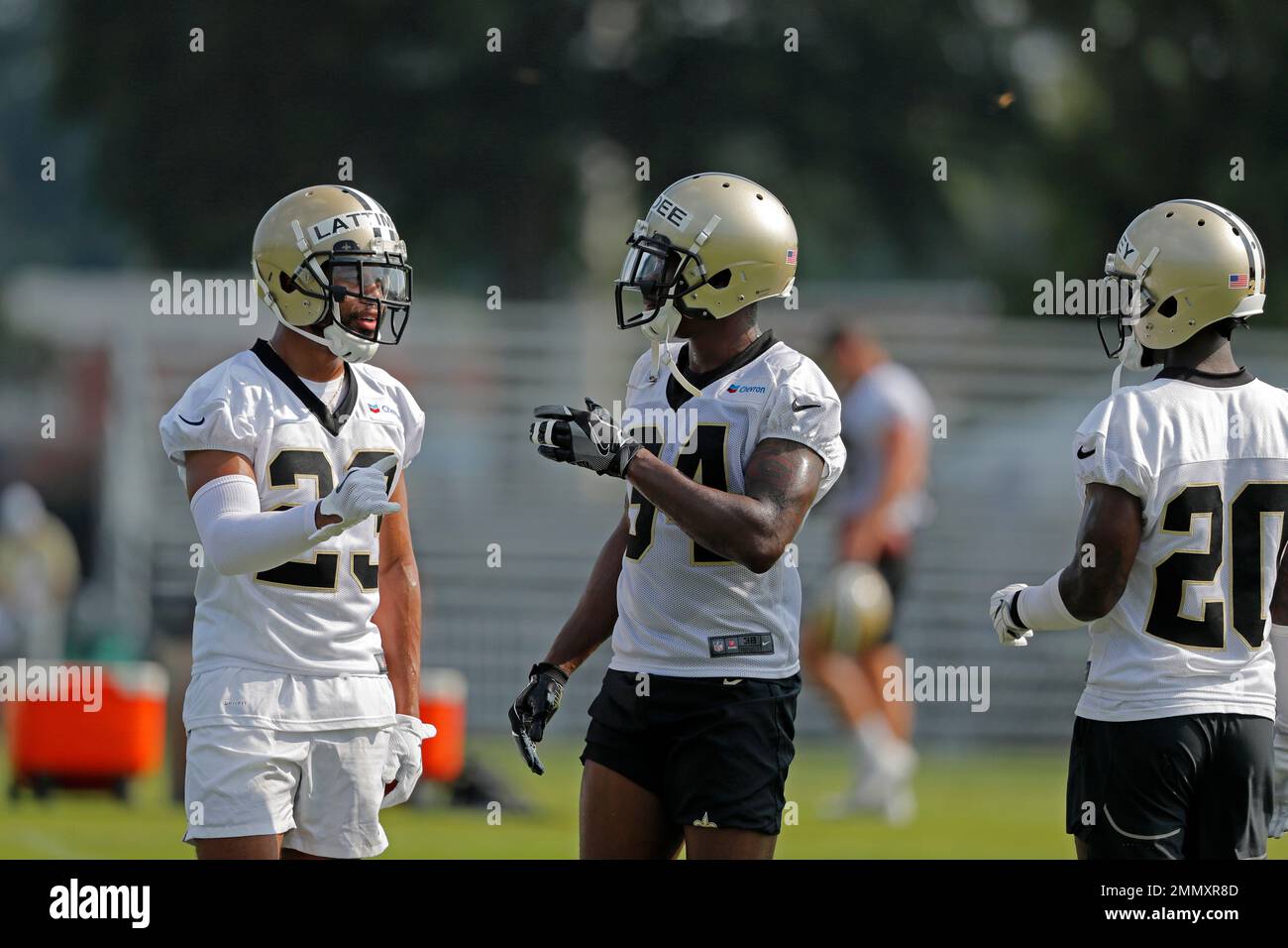 New Orleans Saints wide receiver Lil' Jordan Humphrey (84) runs through  drills during training camp at their NFL football training facility in  Metairie, La., Friday, July 26, 2019. (AP Photo/Gerald Herbert Stock