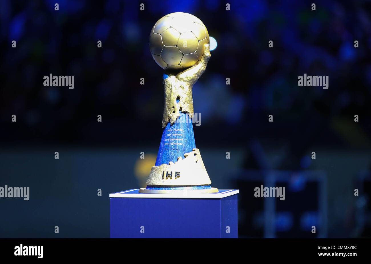 Trophy during the IHF Men