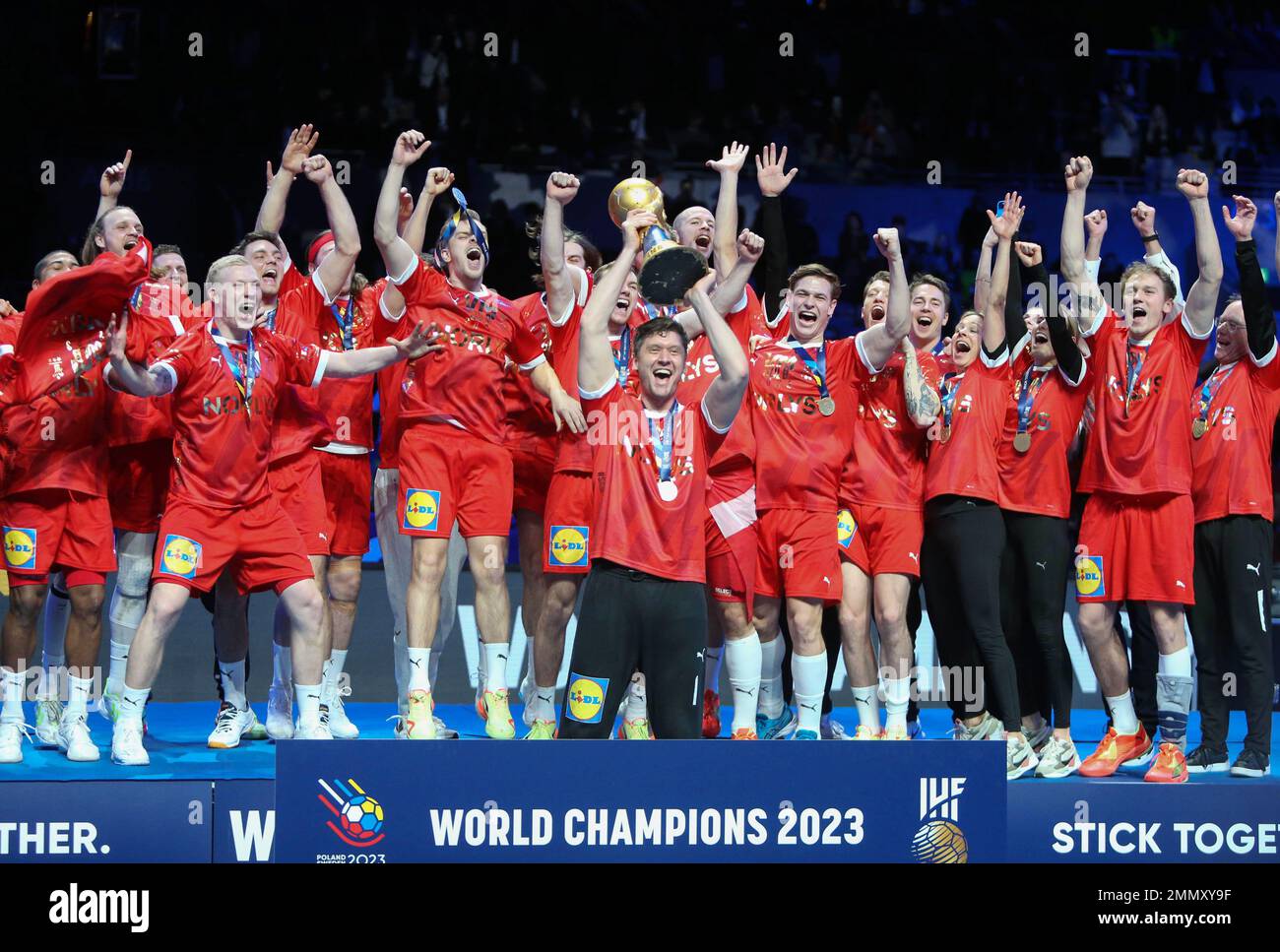 Team Denmark World Champion during the IHF Men's World Championship