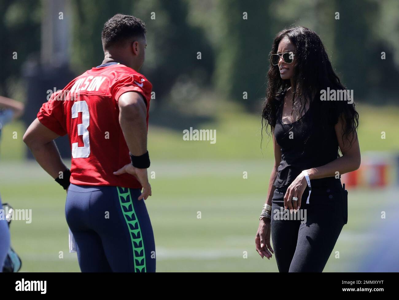 Pop singer Ciara, the wife of Seattle Seahawks quarterback Russell ...