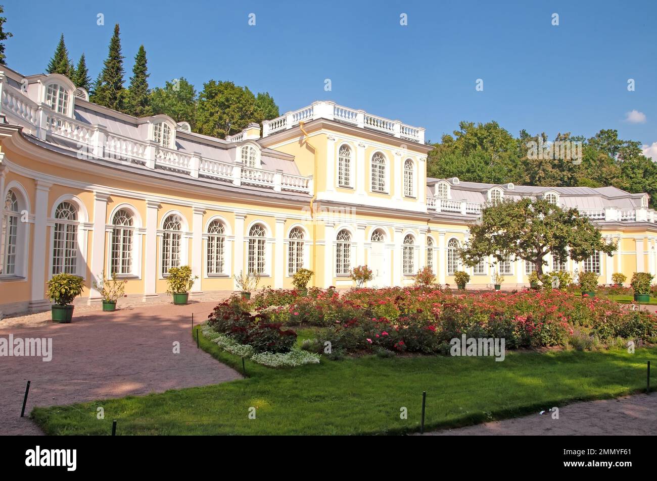 St. Petersburg, Russia - August 20 , 2022: Orangery of the Peterhof Palace Stock Photo