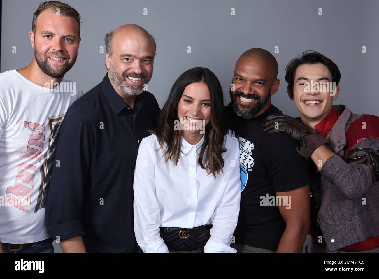 Brooks Wheelan, from left, Scott Adsit, Genesis Rodriguez, Khary Payton