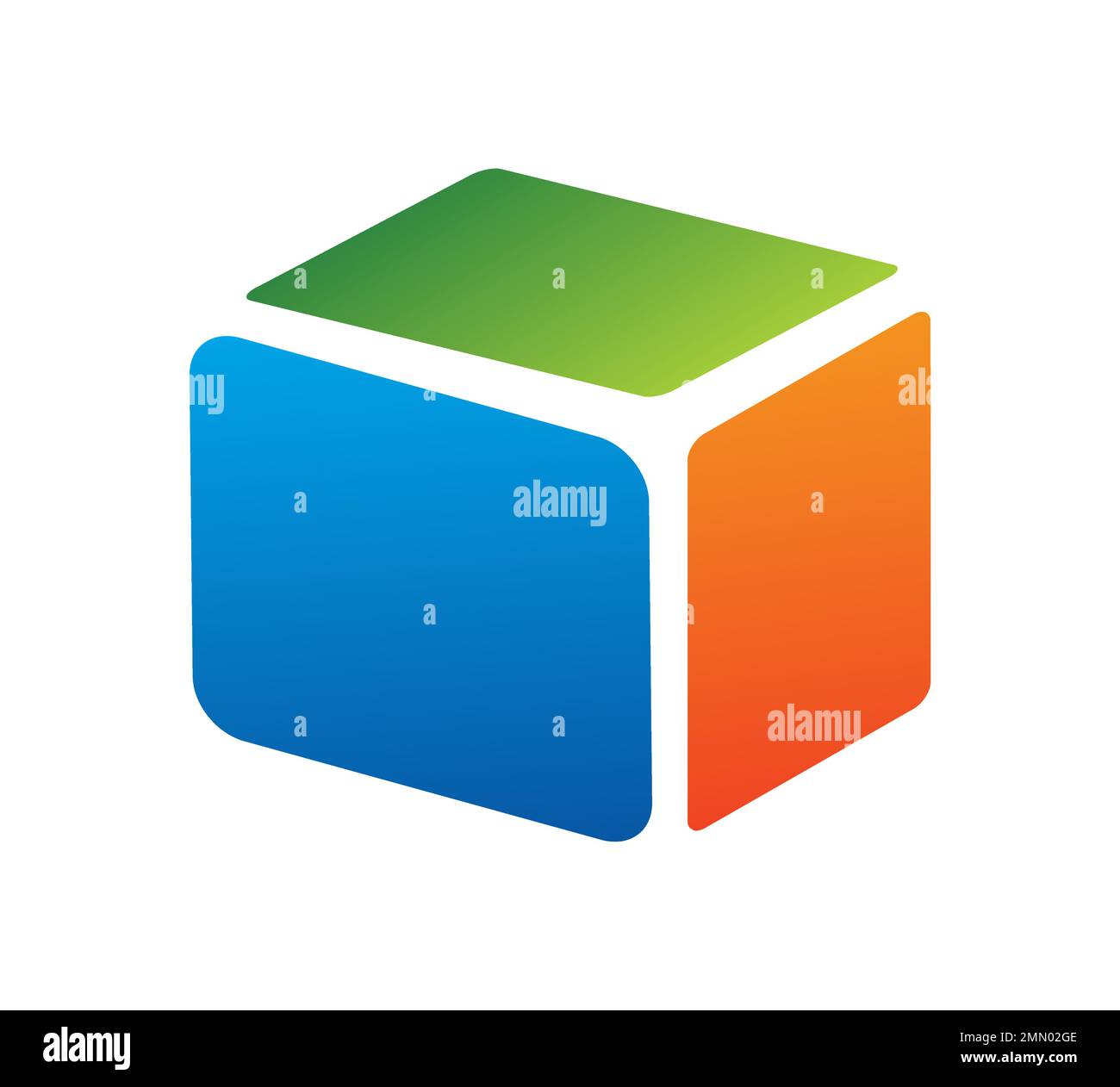 A vector illustration of Color Box Logo Vector Icon in isolated white