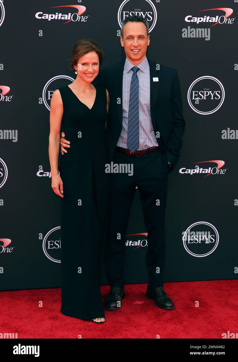 James Pitaro and Jean Louisa Kelly attend the 2022 Broadcasting & Cable  Hall of Fame at The Ziegfeld Ballroom in New York City. (Photo by Ron Adar  / SOPA Images/Sipa USA Stock