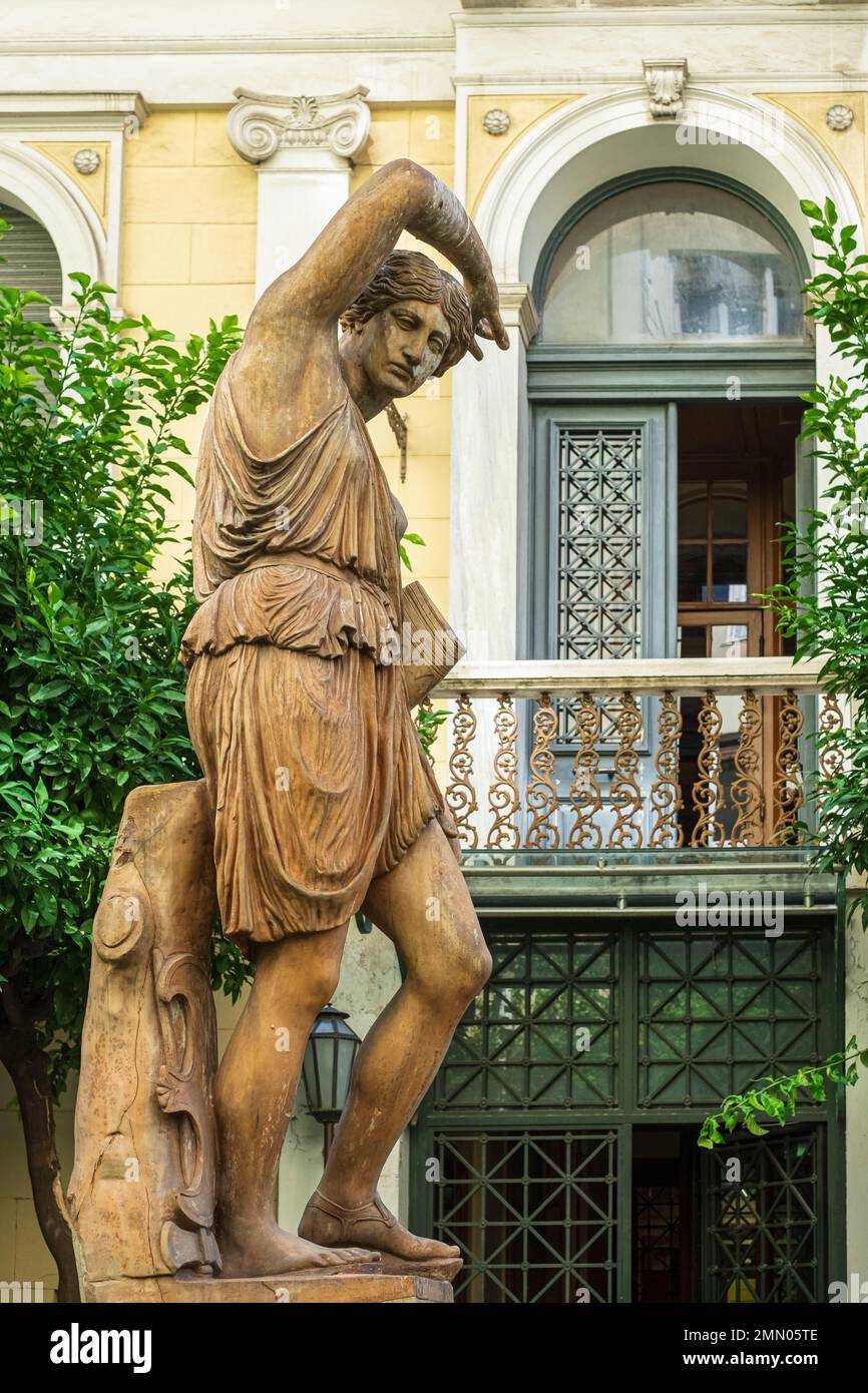 Greece, Athens, Numismatic Museum of Athens located in the former home of Heinrich Schliemann, the Iliou Melathron, a palace designed by the German architect Ernst Ziller Stock Photo