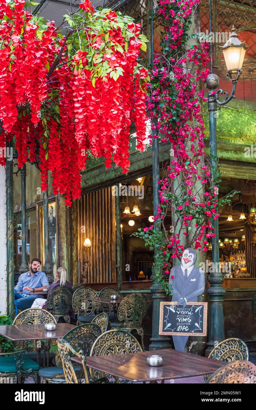 Greece, Athens, Kolonaki district, Kowalski restaurant Stock Photo Alamy