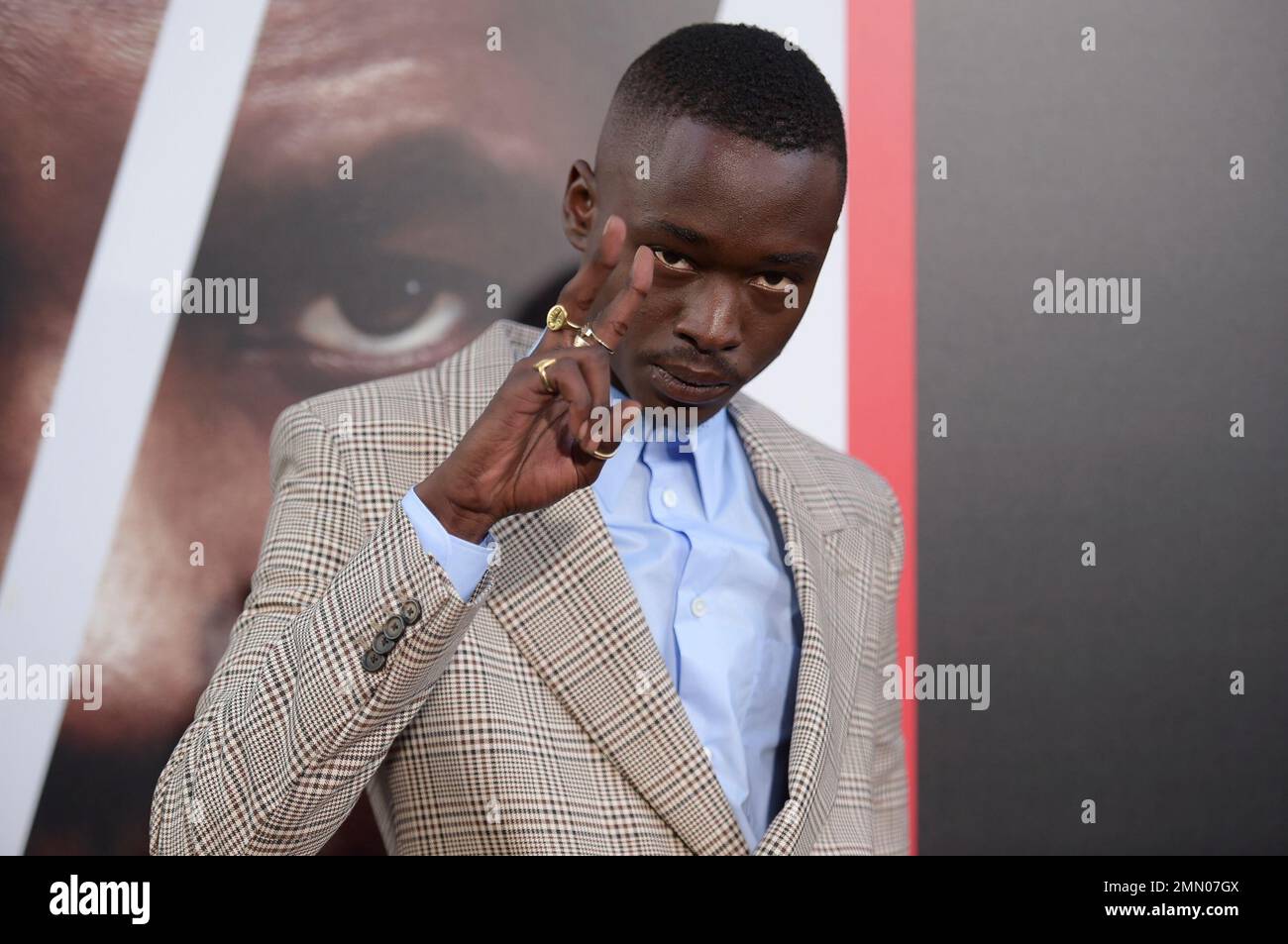 Ashton Sanders attends the LA Premiere of "The Equalizer 2" at the TCL