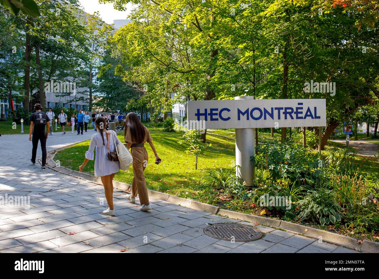 Canada, province of Quebec, Montreal, University of Montreal, HEC Montreal business school, students Stock Photo