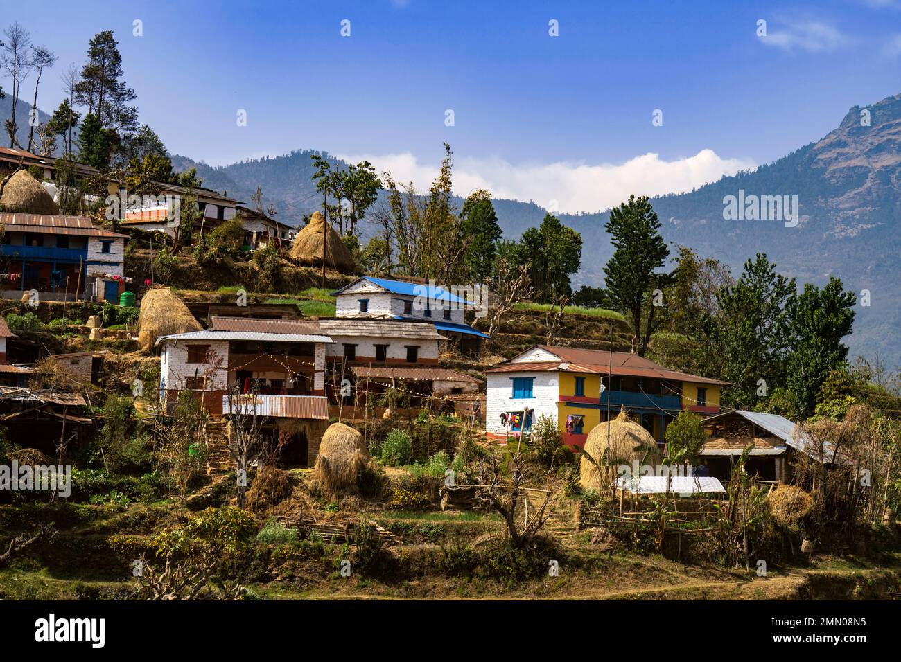 Nepal, Parbat District, Bajung Stock Photo Alamy
