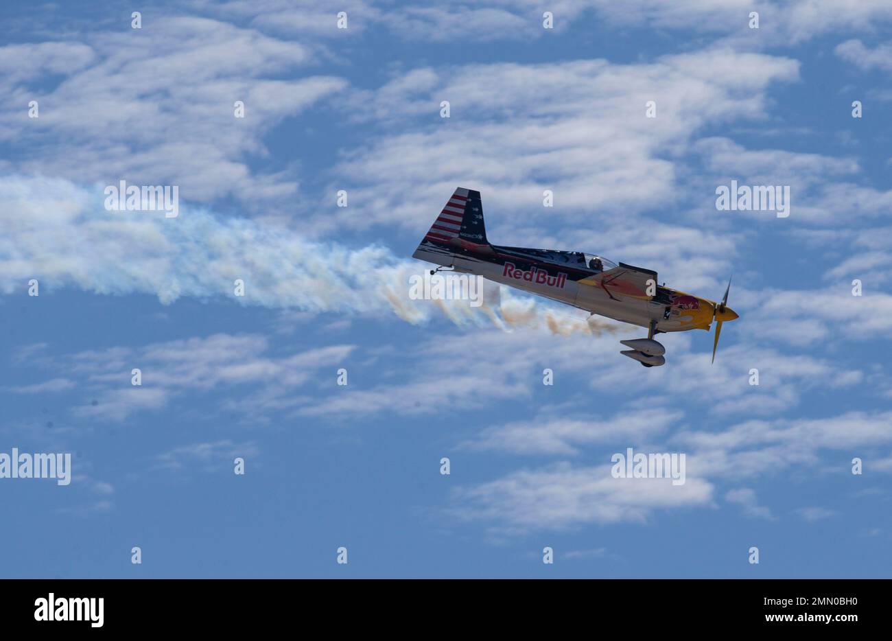 The Red Bull Air Force Team Conducts An Aerial Demonstration During The 