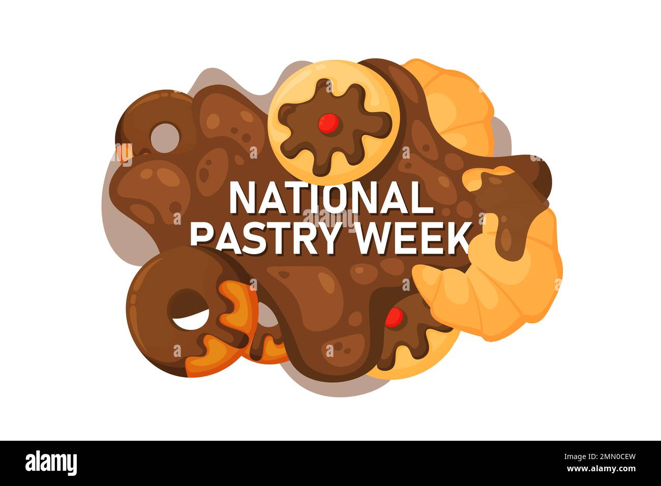 National Pasty Week background. Vector Illustration. Stock Photo