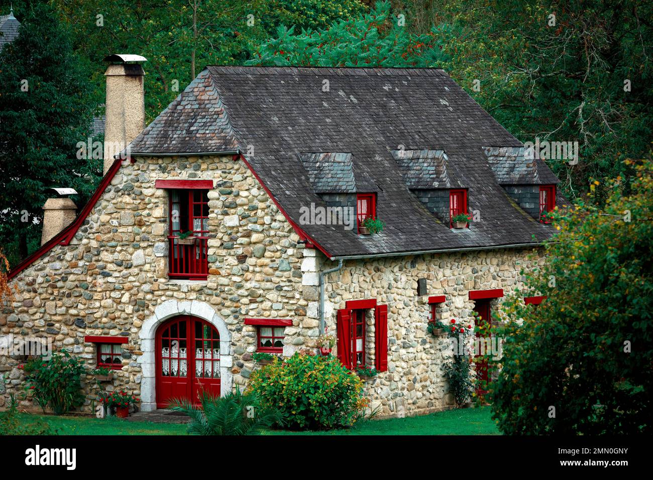 France, Pyrenees Atlantiques, Bearn, Arudy Stock Photo
