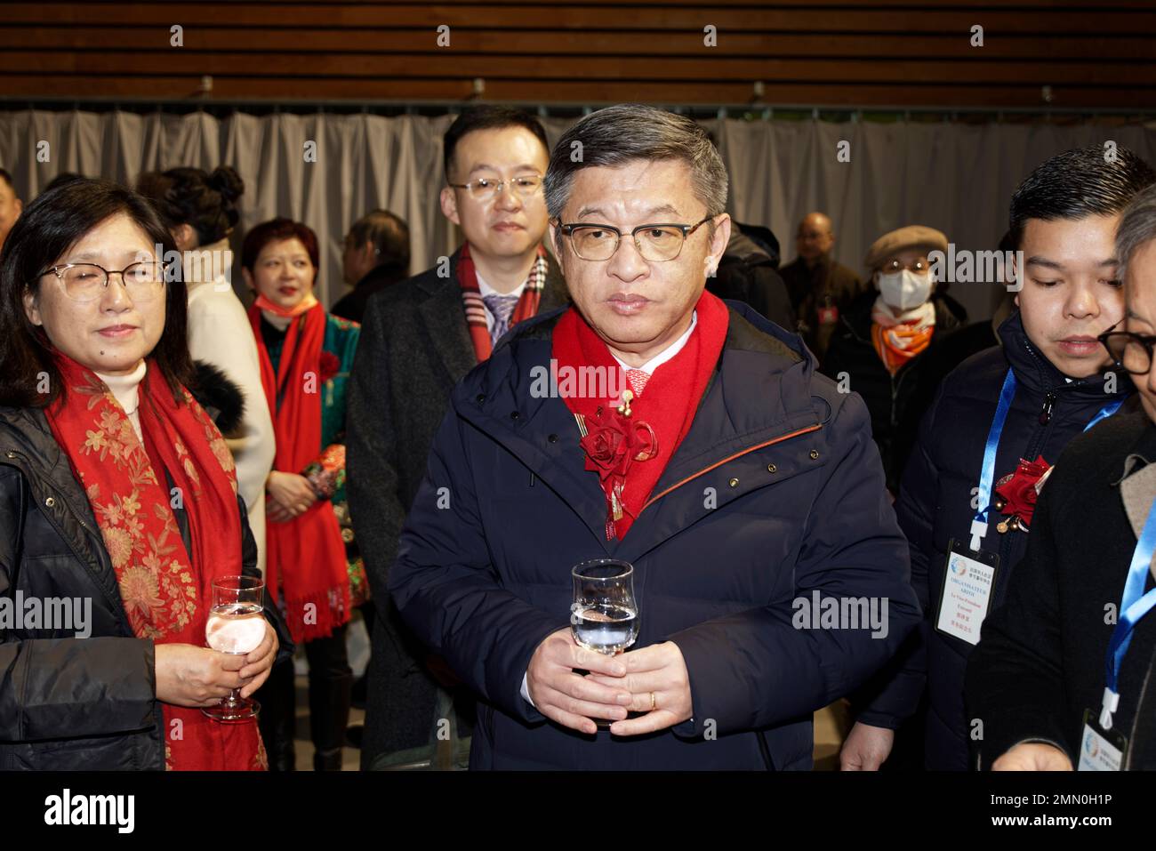 Paris, France. 29th Jan, 2023. Chen Dong attends the Chinese New Year ...