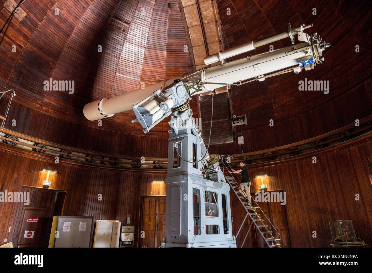 France, Alpes-Maritimes, Nice, Mont Gros, Nice, Mont Gros, the observatory  designed by the architect Charles Garnier, the Petit Equatorial  astronomical telescope Stock Photo - Alamy