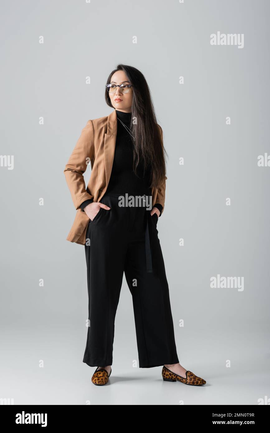 Black and grey print blazer hi-res stock photography and images - Alamy