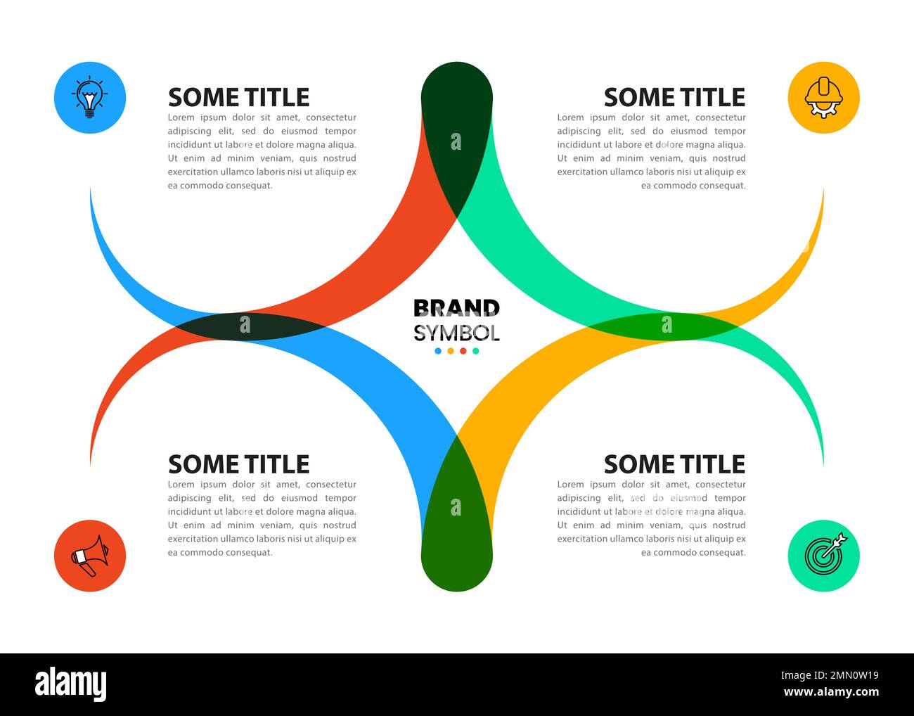 Infographic template with icons and 4 options or steps. Can be used for workflow layout, diagram, banner, webdesign. Vector illustration Stock Vector