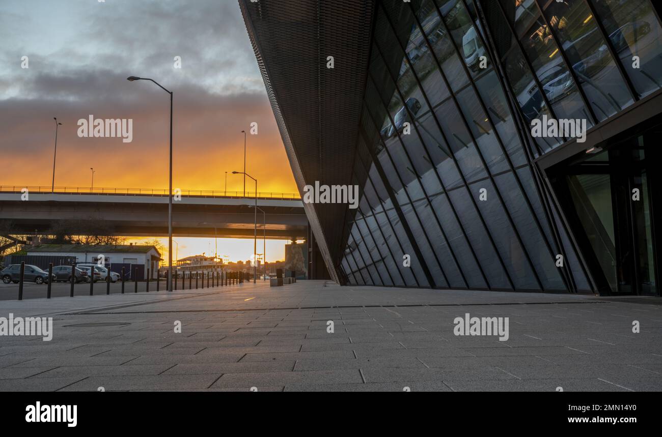 Outdoor dusk architecture architecture design financial center hi-res ...