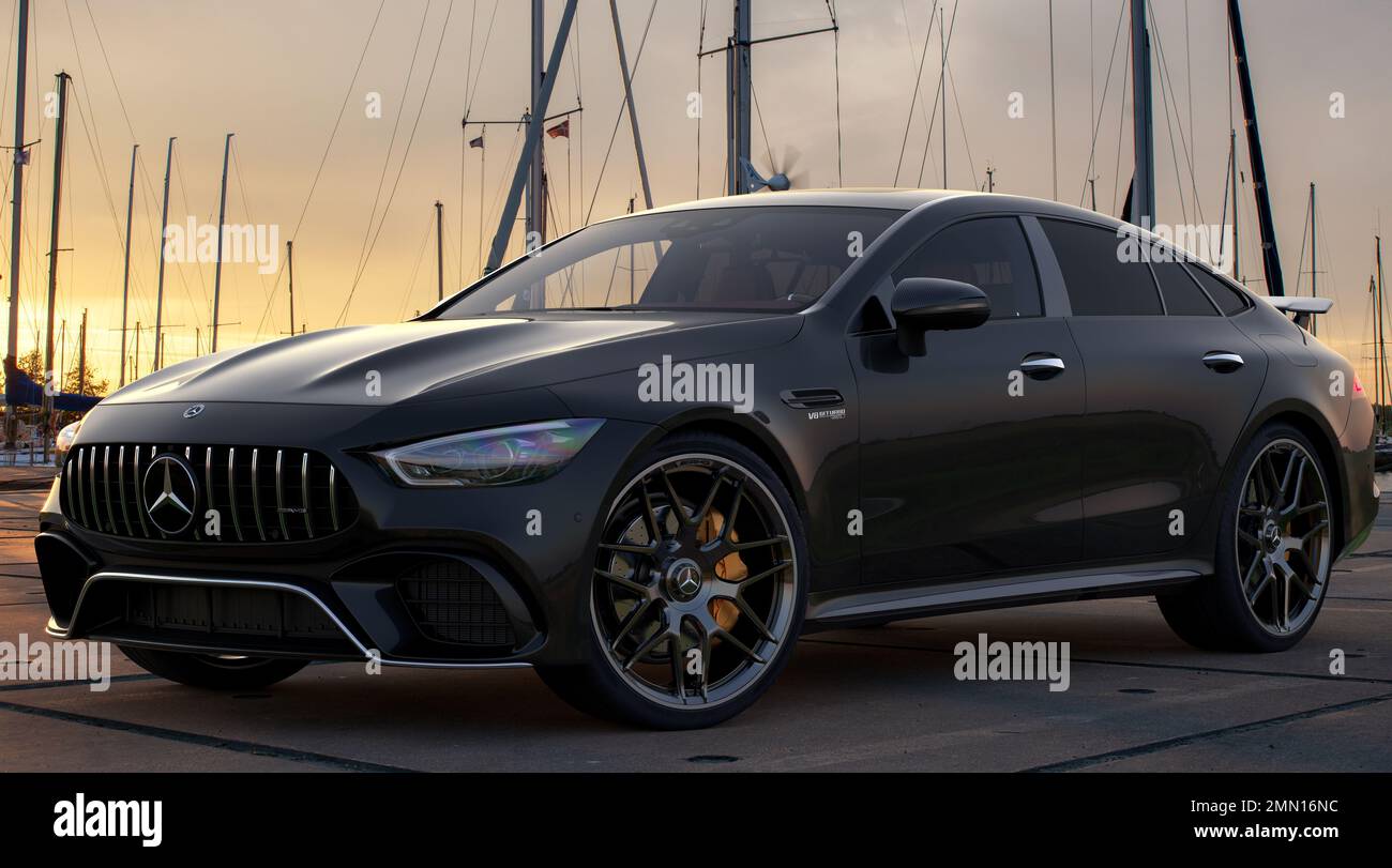 Mercedes benz amg gt 4 door coupe hi-res stock photography and images -  Alamy