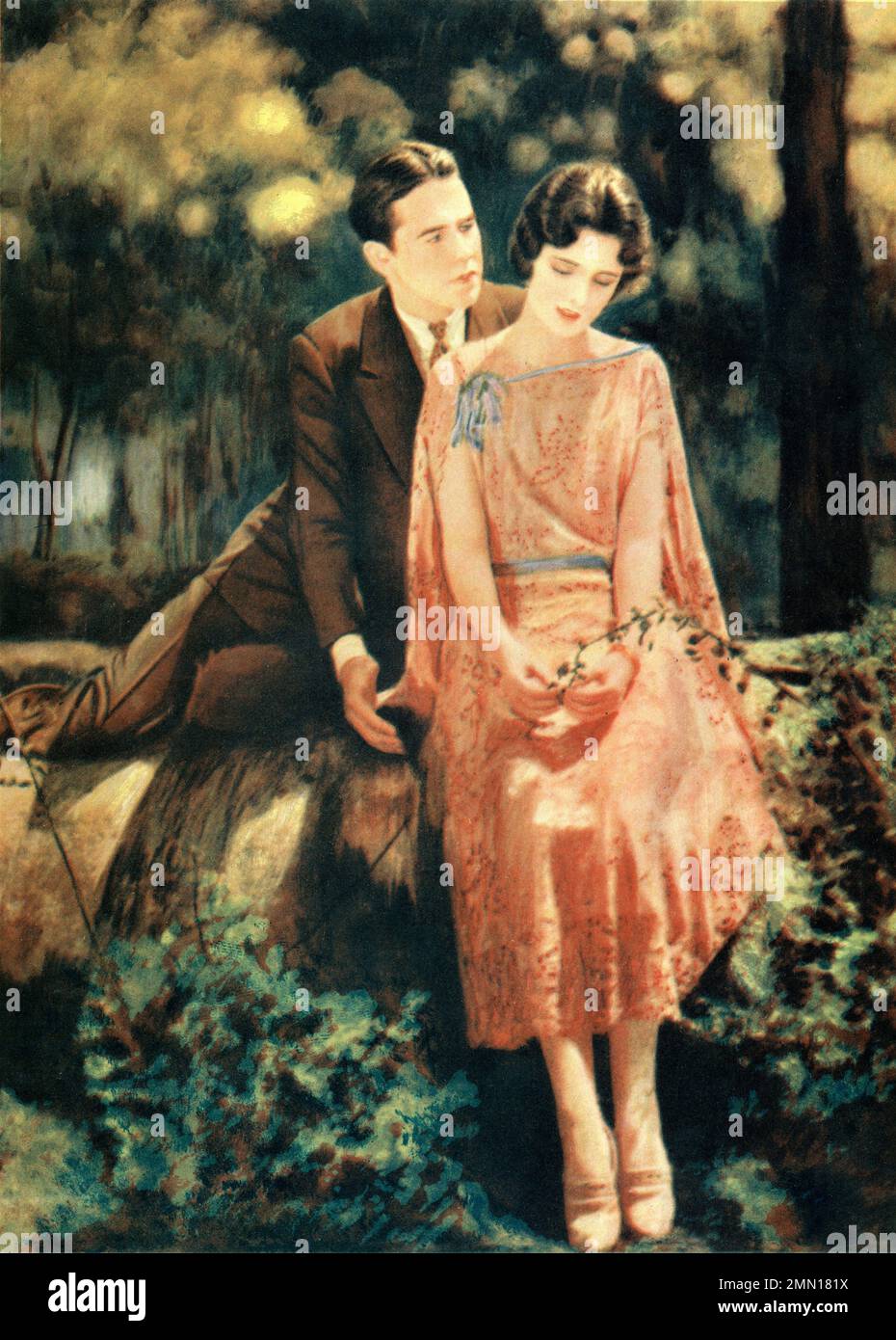 BEN LYON and MARY ASTOR in THE PACE THAT THRILLS 1925 director WEBSTER CAMPBELL First National Pictures Stock Photo