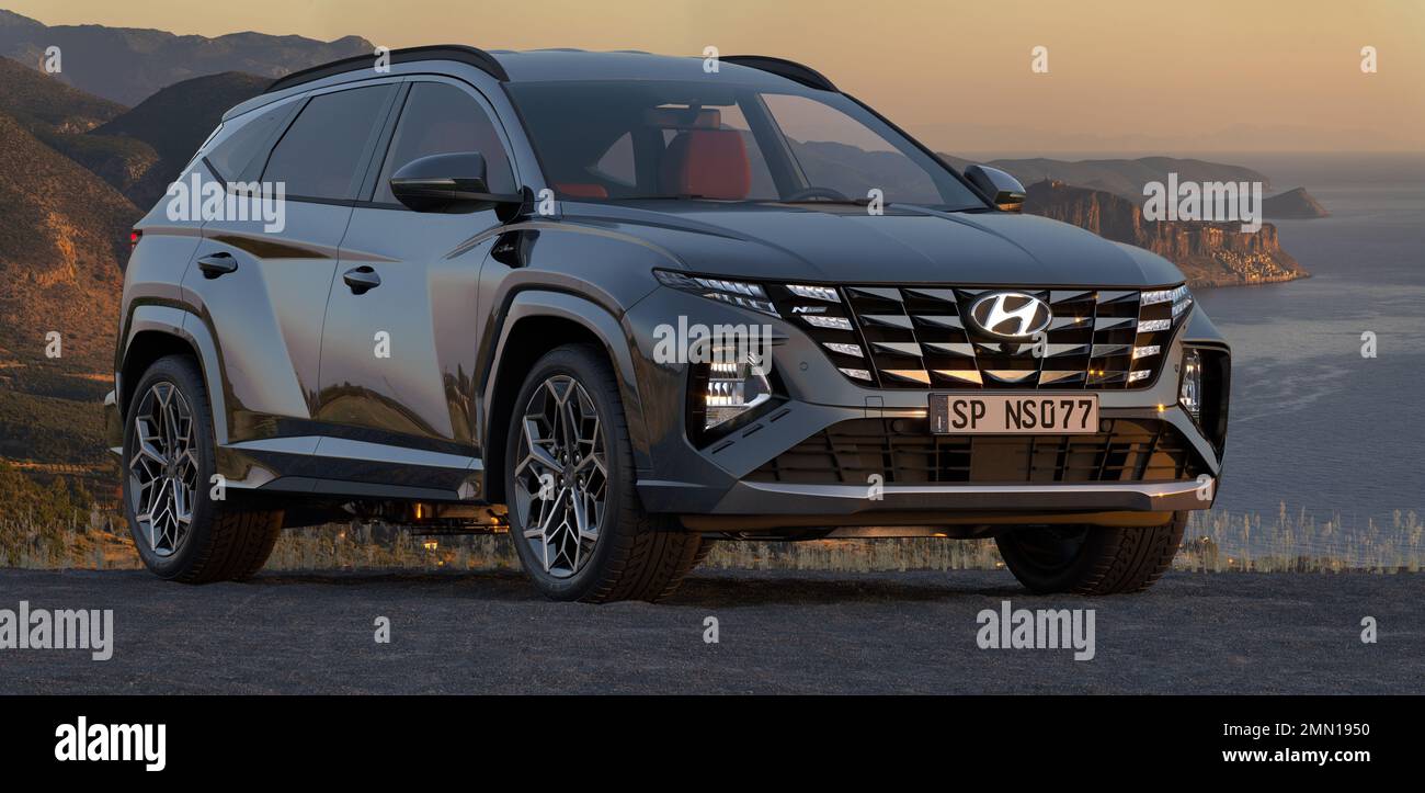 New generation Tucson |.Hyundai Korea Motors Stock Photo - Alamy