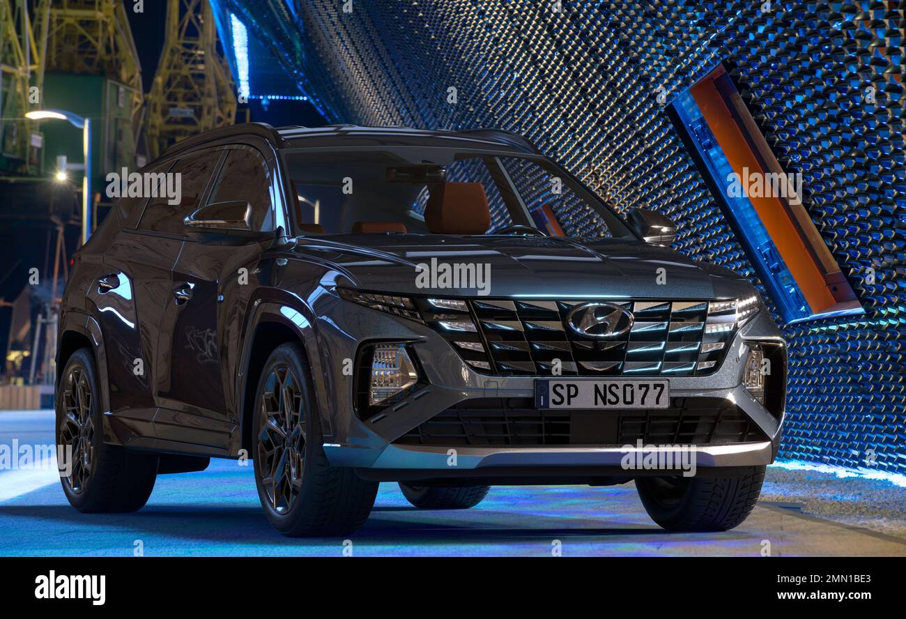 New generation Tucson |.Hyundai Korea Motors Stock Photo - Alamy