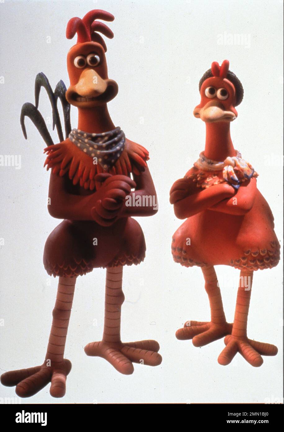 ROCKY (voiced by MEL GIBSON) and GINGER (voiced by JULIA SAWALHA) in CHICKEN RUN (2000) directors / producers / original story PETER LORD and NICK PARK UK-France-USA co-production Aardman Animations / Dreamworks Animation / Pathe / Allied Filmakers / Dreamworks Pictures Stock Photo