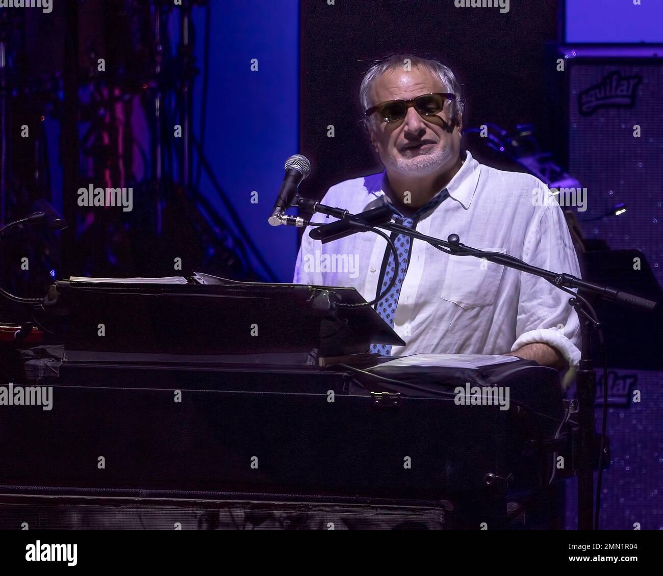 The American rock band Steely Dan with founding member keyboardist and lead vocalist Donald