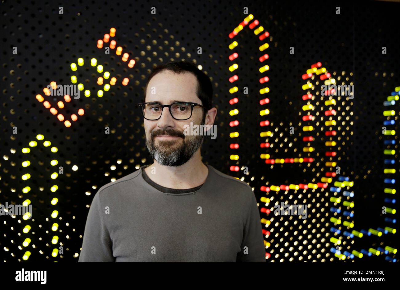 In this May 30, 2018, photo CEO Ev Williams poses at the headquarters