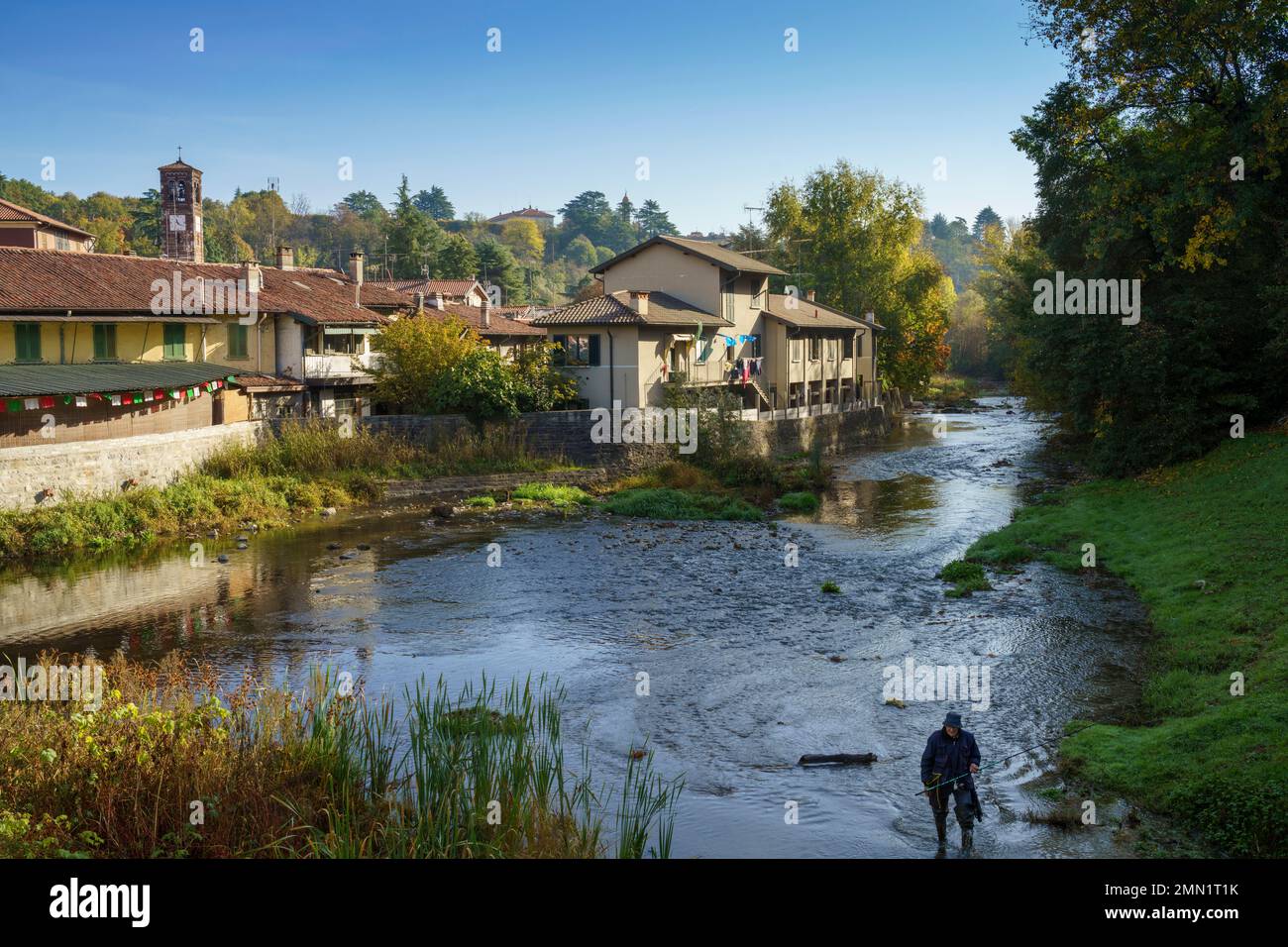 Agliate, old village in Brianza, Lombardy, Italy Stock Photo