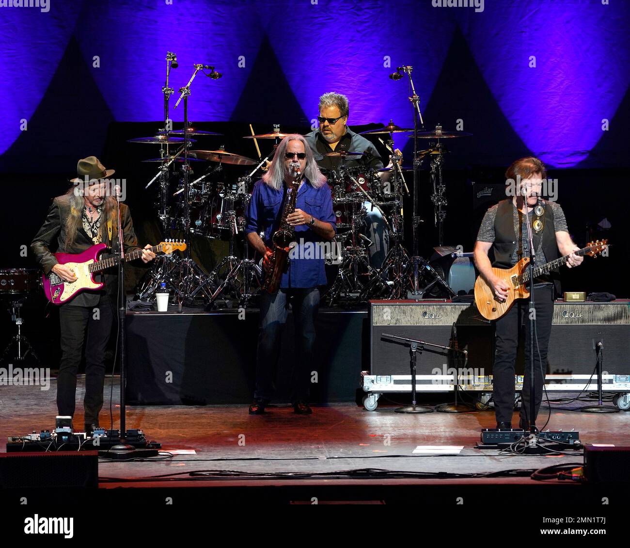 The American iconic rock band, The Doobie Brothers featuring guitarist