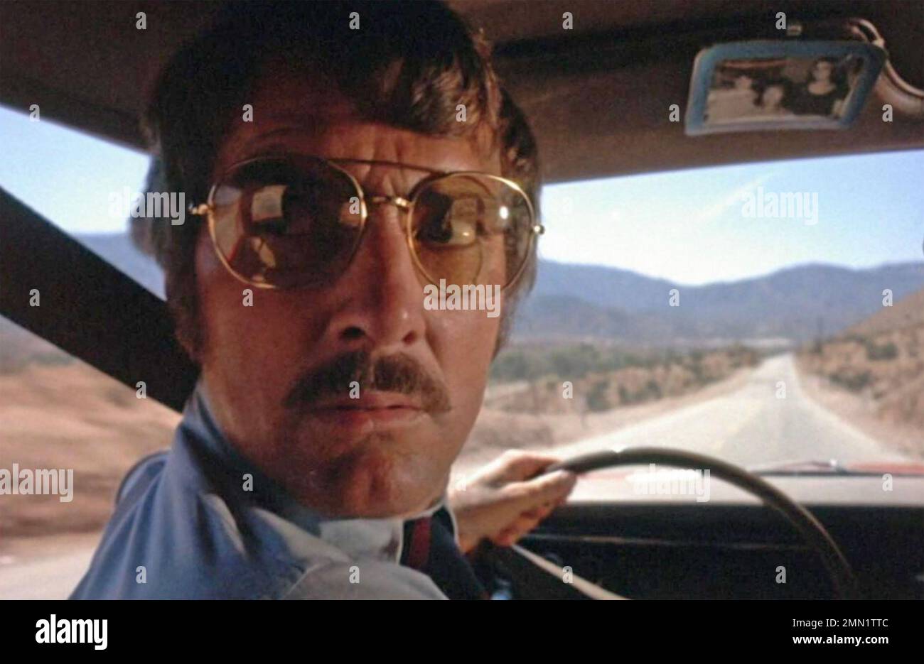 DUEL 1971 Universal Television film with Dennis Weaver Stock Photo