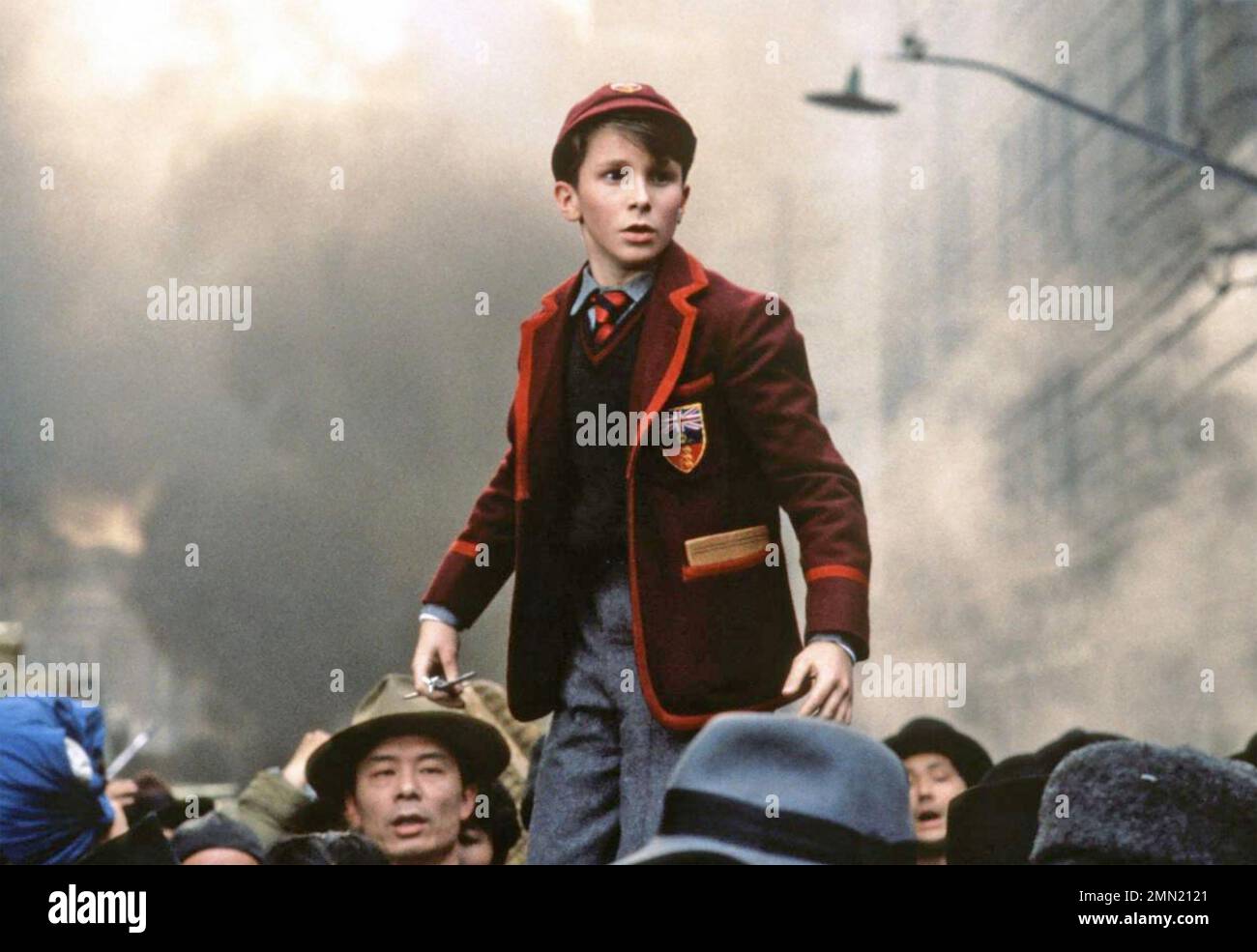 EMPIRE OF THE SUN 1987 Warner Bros. film with Christian Bale as British schoolboy Jamie Graham Stock Photo