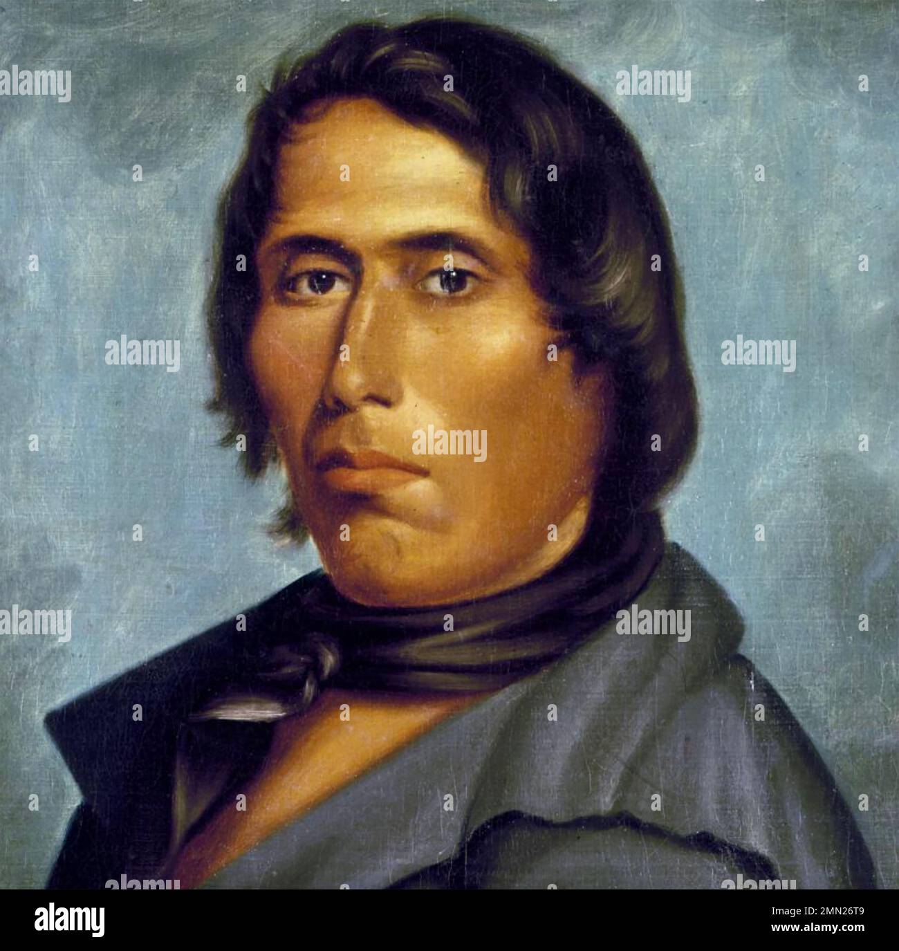 TECUMSEH c 1768-1813)  Shawnee chief and warrior Stock Photo