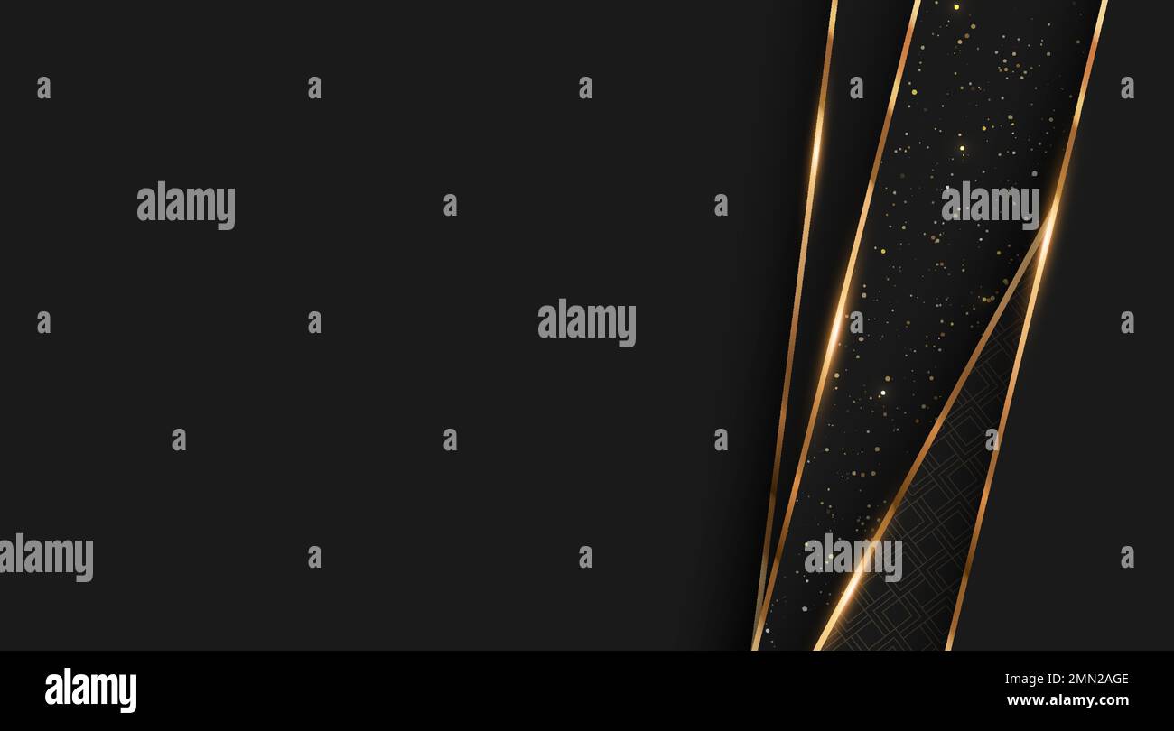Luxury Vector Background. Abstract Premium Award Banner With Gold Lines ...