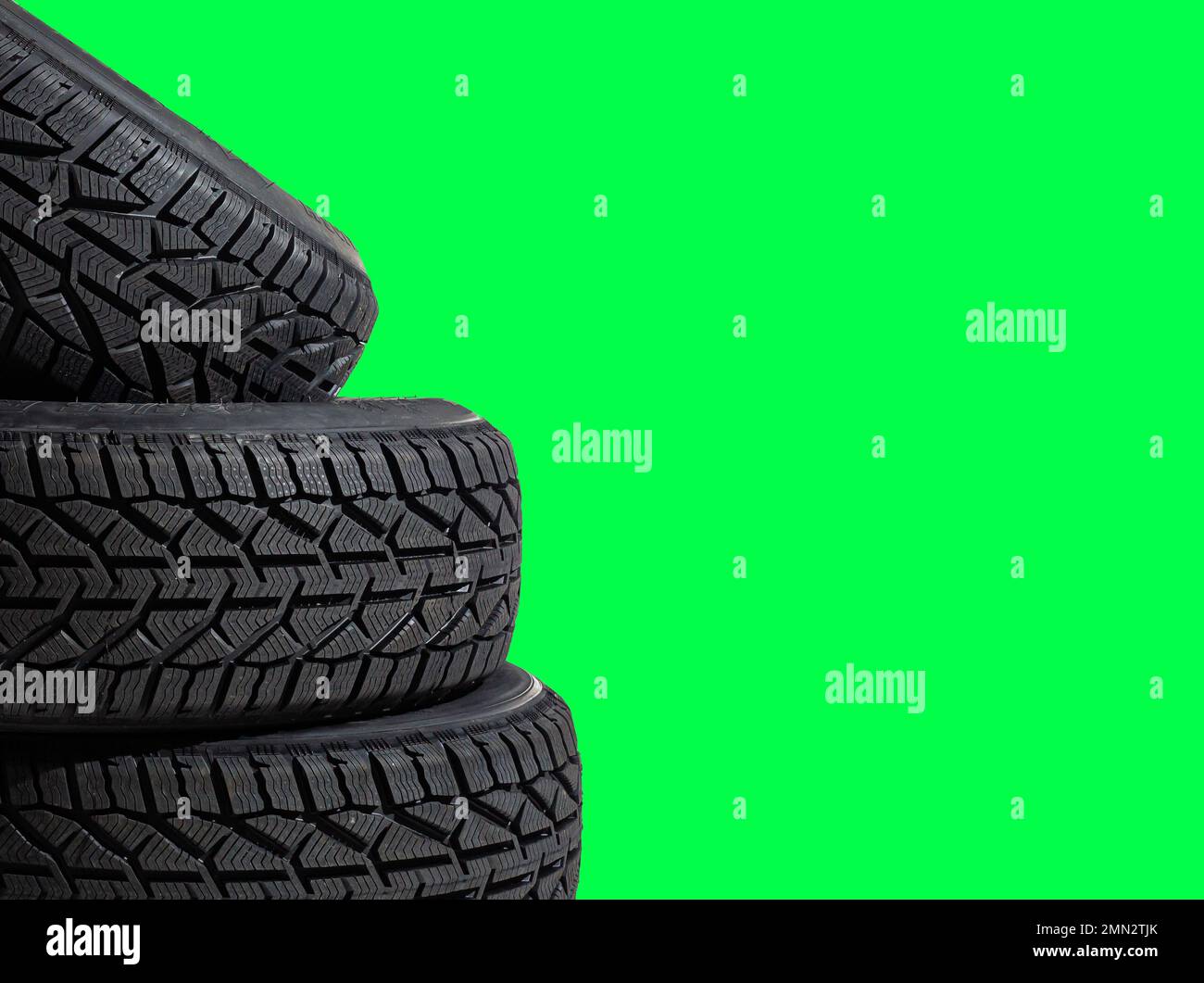 Car winter tire on colored Stock Photo
