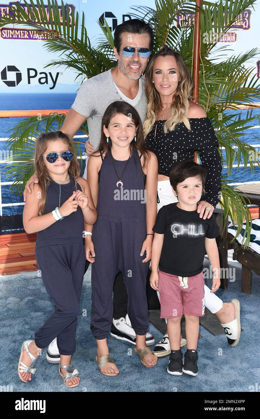 Cruz Arroyave and Teddi Jo Mellencamp attends the LA Premiere of "Hotel