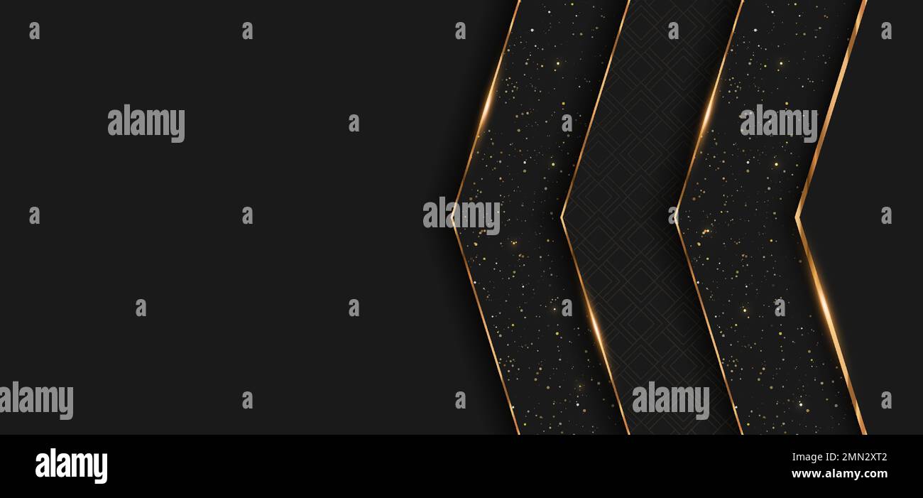 Luxury Vector Background. Abstract Premium Award Banner With Gold Lines ...