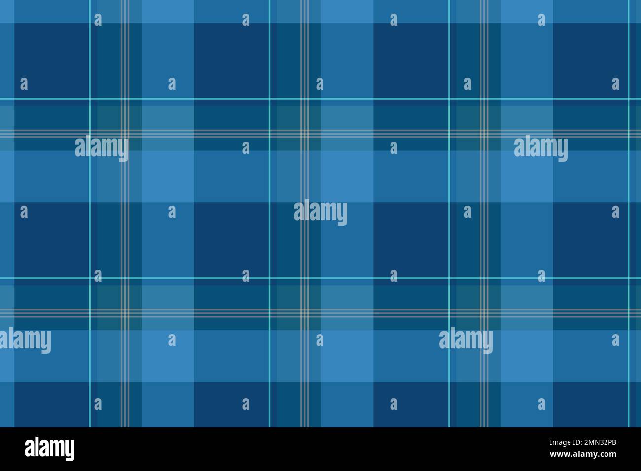 Blue seamless pattern background, tartan plaid, traditional design vector Stock Vector