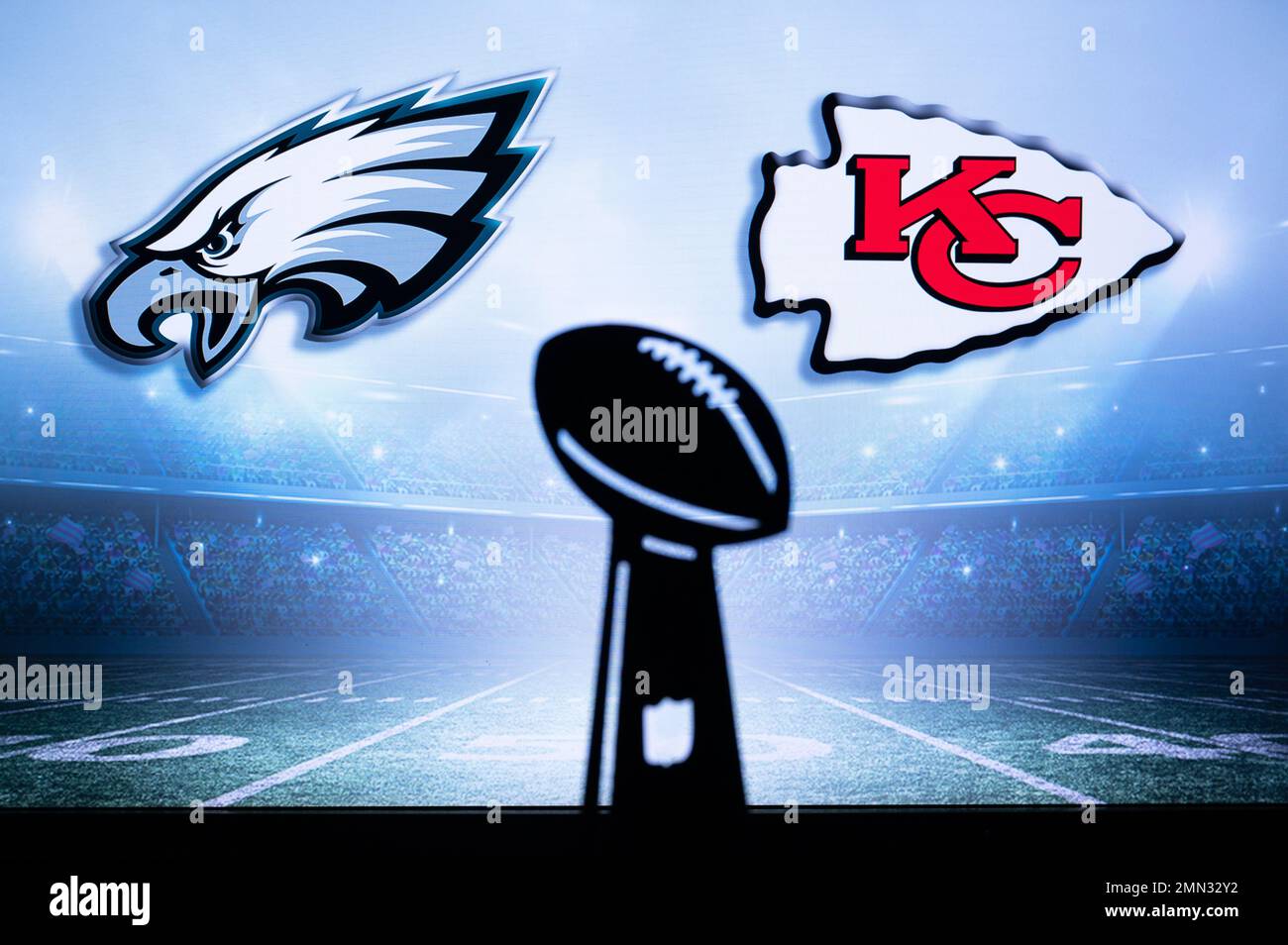 PHOENIX, USA, 30 JANUARY 3, 2023 Philadelphia Eagles vs. Kansas City